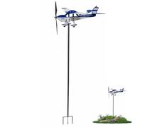 Mimoqk Wind Vane, Weather Vane, Weather Vanes for Sheds, Metal Airplane Weathervane, Decorative Roof Weathervane, Multifunctional Wind Direction Indicator,Airplane Shaped Wind Vane for Outdoor