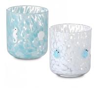 Mimorou 2 Pcs Summer Icon Juice Glass 14 Ounce Turtle Shell Themed Drinking Cocktails Glasses for Party, Cute Double Old Fashioned Reusable Cups for Home Bar Decor Lovely Gifts