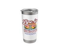 Mimosa Cocktails / 'Life is Better with Mimosas Cocktails!' Stainless Steel Insulated Tumbler