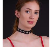 Mimosa Flowers Recycled Rubber Statement Choker