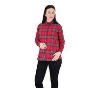 Mimosa Ladies Maternity Flannel Shirts 100% Cotton Checked Premium Casual Size 8-26
