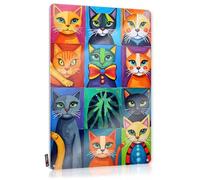 Mimosa Soft Area Cool Wall Art | Colorful Cats: A Whimsical Art Compilation Classy Decorative Wall Art Ready To Hang For Game Room(20X30CM)