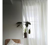 Mimou - Alice Curtain Double Width 290x250 cm, White - White