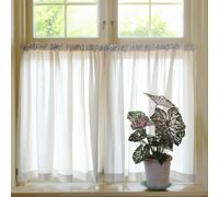 Mimou - Grace Café Curtain Double Width 290x85 cm, Sandnature - Sand Nature