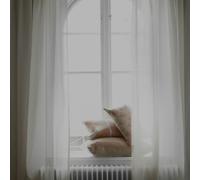 Mimou - Grace Curtain Single Width 140x290 cm, Natural - Natural