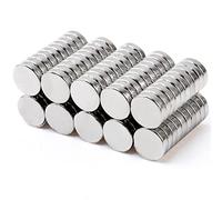 MIN CI 100 Pcs Super Strong Neodymium Disc Magnets, 8mm x 2mm Small Magnets for Dry Erase Board Whiteboard Office Fridge Crafts, Mini Round Rare Earth Magnets for DIY Building Scientific Small Models