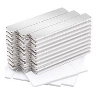 MIN CI 30Pack Strong Neodymium Magnets, 60x10x3mm Flat Rare Earth Magnets, Extra Strong Self Adhesive Magnetic Strips Heavy Duty