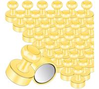 MIN CI 45Pack Fridge Magnets Strong, 12x16mm Small Magnets for Crafts, Mini Magnetic Pins, Whiteboard Magnet for Noticeboard Refrigerator(Rose Gold)