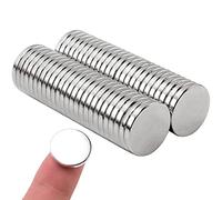 MIN CI 50 Pcs Super Strong Neodymium Disc Magnets, 15mm x 2mm Tiny Small Magnets for Dry Erase Board Whiteboard Office Fridge Crafts, Heavy Duty Round Rare Earth Magnets for DIY Scientific Models