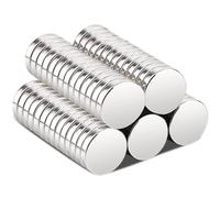 MIN CI 70Pack Fridge Magnet 10x2mm Round Strong, Small Neodymium Mini Whiteboard Magnets for Crafts, Fidget, Photo, Tools