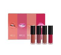 Min.i Kiss Proof Liquid Lipstick Gift Set of 4 x 2ml | Just Nude + Berry Nude + Mocha Madness + Cherry Pop | Lipsticks for Women | Lipstick Gift Set |