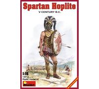 Miniart 1:16 Scale Spartan Hoplite V century B.C. Plastic Model Kit (Grey)