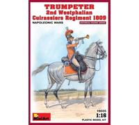 Miniart 1:16 Scale Trumpeter 2nd Westphalian Cuirassiers Regiment 1813 Plastic Model Kit, 29 x 19 x 5.5 centimetres