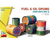 MIN24012 - Miniart 1:24 - Fuel & Oil Drums, 1930-50's Set 2
