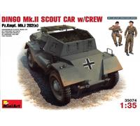 Miniart 1:35 Scale Dingo Mk II Pz.Kpfw.Mk I 202(e) w/Crew Plastic Model Kit
