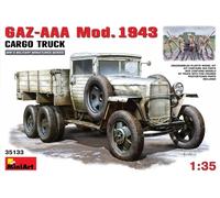 MiniArt Plastic Model Kit – GAZ-AAA Mod. 1943 Cargo Truck – 1:35 Scale (MIN35133)