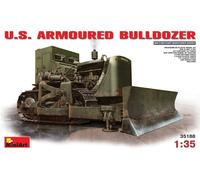 Miniart 1/35 US Armoured Bulldozer # 35188 - Plastic Model Kit