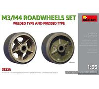 Miniart 1:35 - Set of M3/M4 Roadwheels, Welded & Pressed