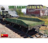 Miniart MIN35303 Soviet Railway Flatbed 16.5-18t Plastic Model kit, Various, Mittel