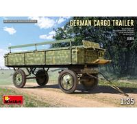 Miniart MIN35320 1:35-German Cargo Trailer Scale Model kit, Unpainted