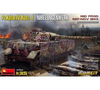 MiniArt Plastic Model Kit Pz.Kpfw.IV Ausf J Nibelungenwerk Mid MIN35339 1:35 Interior Unpainted