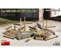Miniart 1:35-7.5cm PaK40 Ammo Boxes w/Shells Set 2