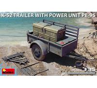 Miniart 1:35 - K-52 Trailer w/Power Unit PE-95, Molded Color