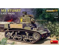 MiniArt Model Kit M3 Stuart Late Production 1:35 Scale Interior Kit
