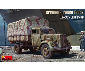 MIN35459 - Miniart 1:35 - German 3t Cargo Truck 3,6-36s Late Prod