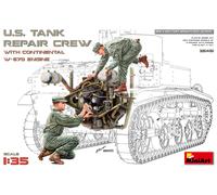 Miniart 1:35 - US Tank Repair Crew, Continental W670 Engine, Molded Color