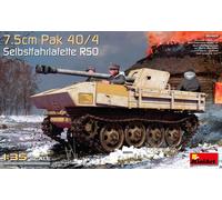 Miniart 1:35-7.5cm PaK 40/4 Selbstfahrlafette RSO, Farbe geformt