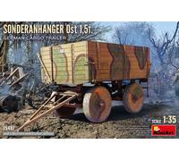 Miniart 35487 Sonderanhager Ost 1.5t German Cargo Trailer 1:35 PLASTIC MODEL KIT