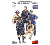 MiniArt - Figure Set - Italian WWII Tank Crew 35500 - 1:35 - Resin Heads