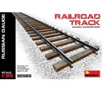 MiniArt Plastic Model Kit - 1:35 Railroad Track (Russian Gauge)
