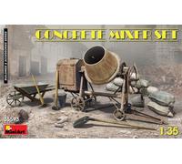 MIN35593 - Miniart 1:35 - Concrete Mixer Set