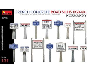MIN35669 - Miniart 1:35 - Concrete Signs France 1930-40's Normandy