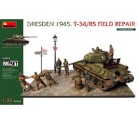 MiniArt Model Kit 1:35 Dresden 1945 T-34/85 Field Repair Big Set