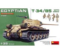 MiniArt 1:35 Plastic Model Kit Egyptian T-34/85 with Crew #37098