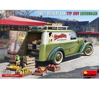 Miniart MIN38044 1:35-Fruit Delivery Van TYP 170V LIEFERWAGEN, Molded Color
