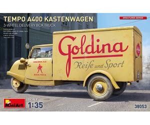 MIN38053 - Miniart 1:35 - Tempo A400 Kastenwagen 3-Wheel Box Truck