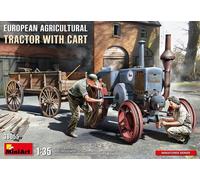 Miniart 1:35 - European Agricultural Tractor w/Cart