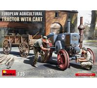 Miniart 1:35 - European Agricultural Tractor w/Cart