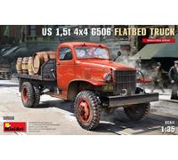 Miniart MIN38056 1:35-US 1,5t 4x4 G506 Flatbed Truck, Molded Color