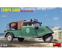 Mini Art 38059 1:35 Tempo E400 Sheet Steel Platform 3-Wheel-Faithful Replica, Model Building, Plastic, Truck, car, kit for Adults, Molded Color