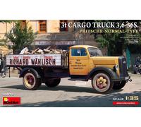 Miniart 1:35-3t Cargo Truck, 3,6-36S Pritsche Normal Type