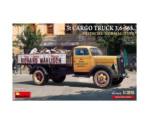 MIN38079 - Miniart 1:35 - 3t Cargo Truck, 3,6-36S Pritsche Normal Type