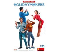 MiniArt Scale Model Kit – Holidaymakers (38087) – 1:35 Scale, Molded Color
