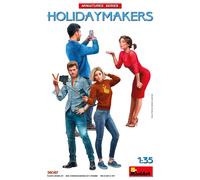 MiniArt Scale Model Kit – Holidaymakers (38087) – 1:35 Scale, Molded Color