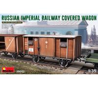 MiniArt Plastic Model Kit Russian Imperial Railway Covered Wagon MIN39002 1:35 scale