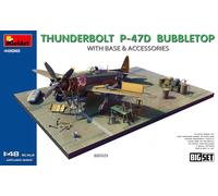 Miniart 1:48 - Thunderbolt P-47D Bubbletop/Base BigSet, Molded Color